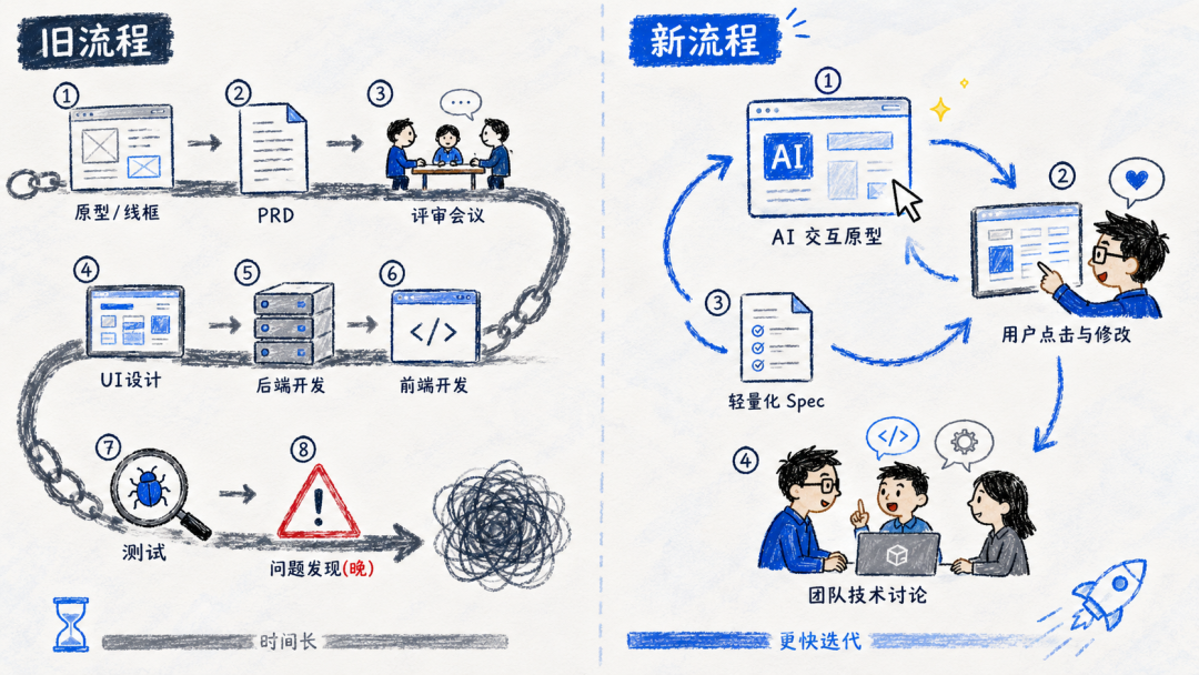 别再先写PRD了——AI时代的产品开发应该反过来配图 2